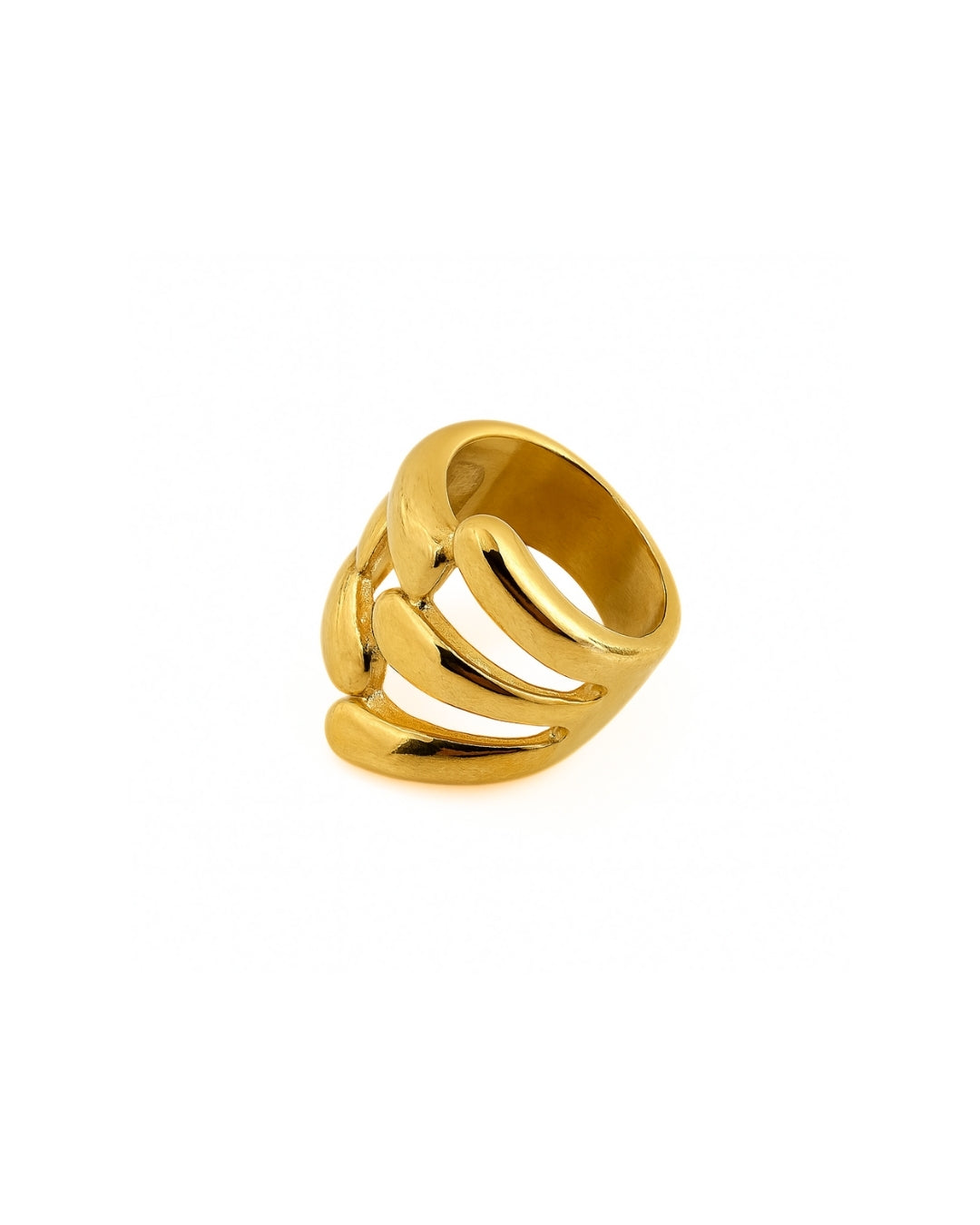 Bold Sculpted Gold Ring