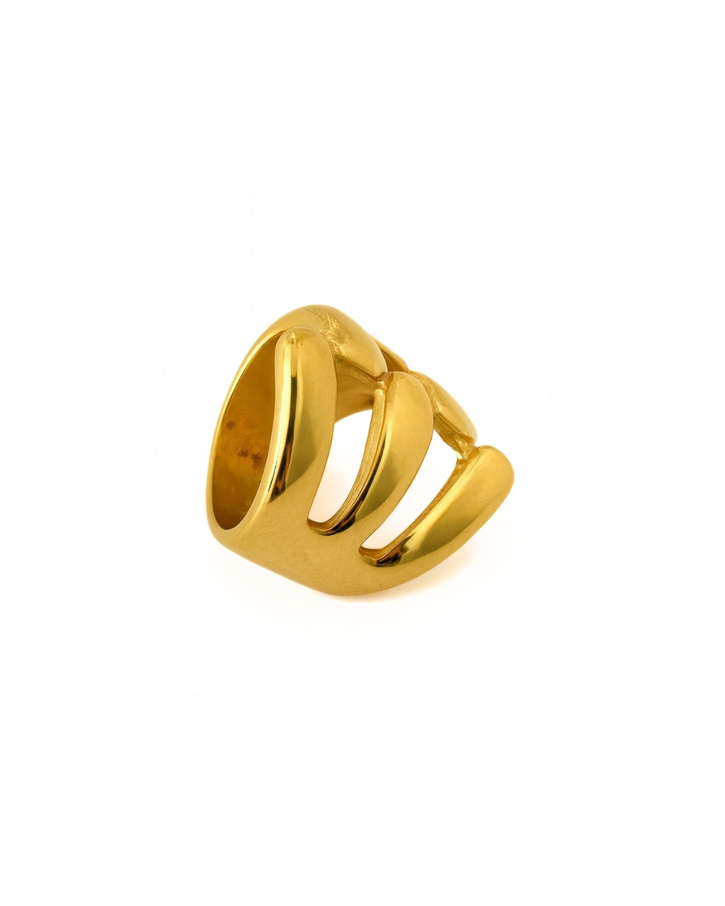 Bold Sculpted Gold Ring