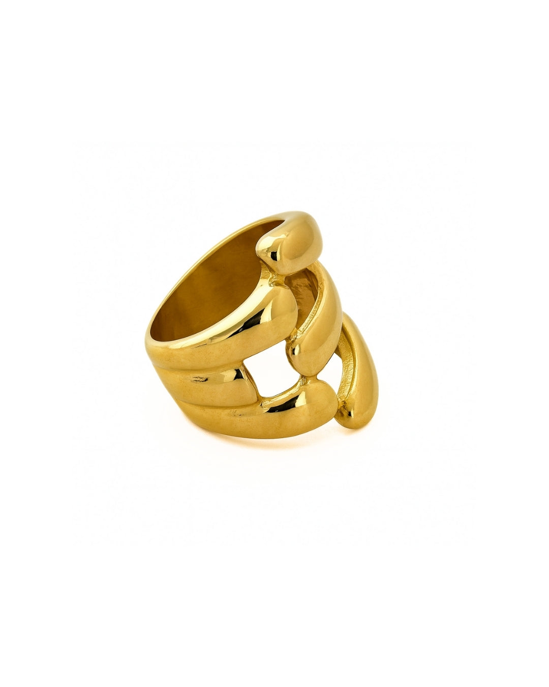 Bold Sculpted Gold Ring