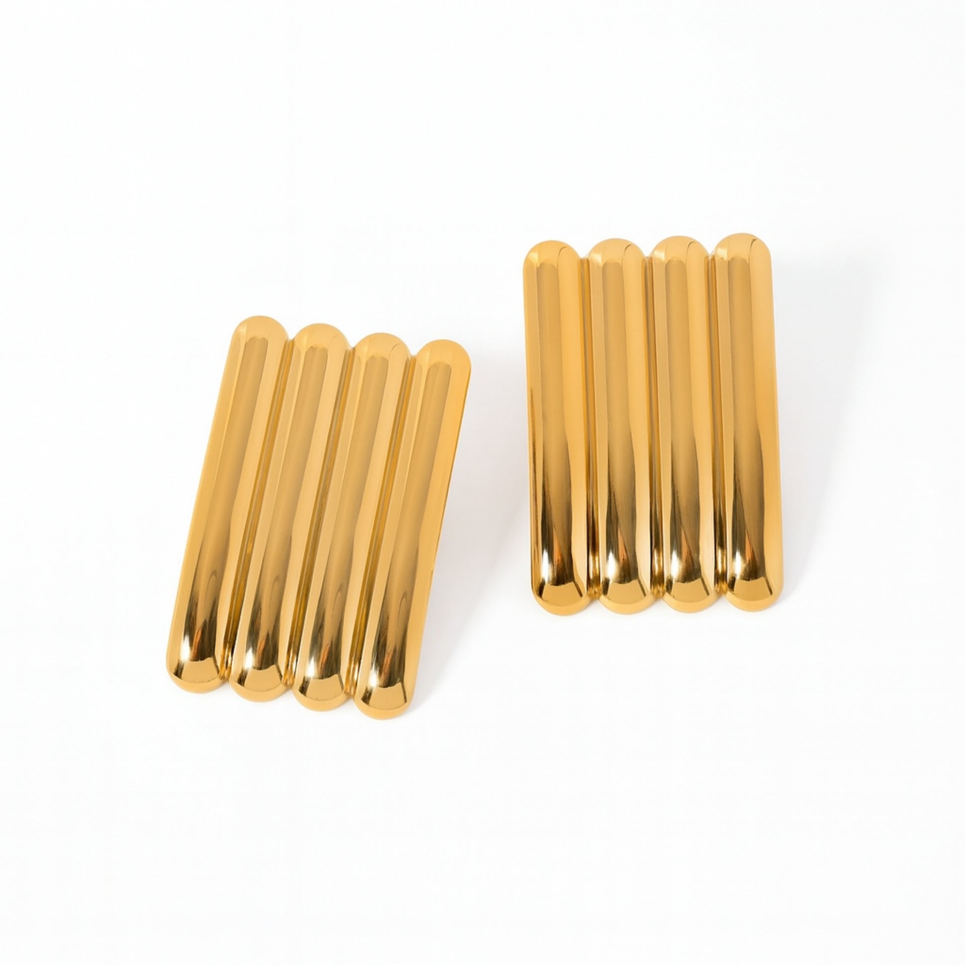 Golden Stripes Earrings