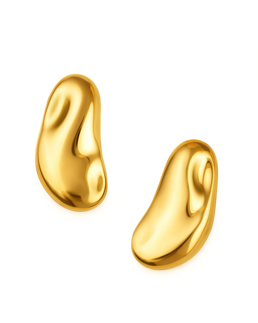 Bean Golden Earrings