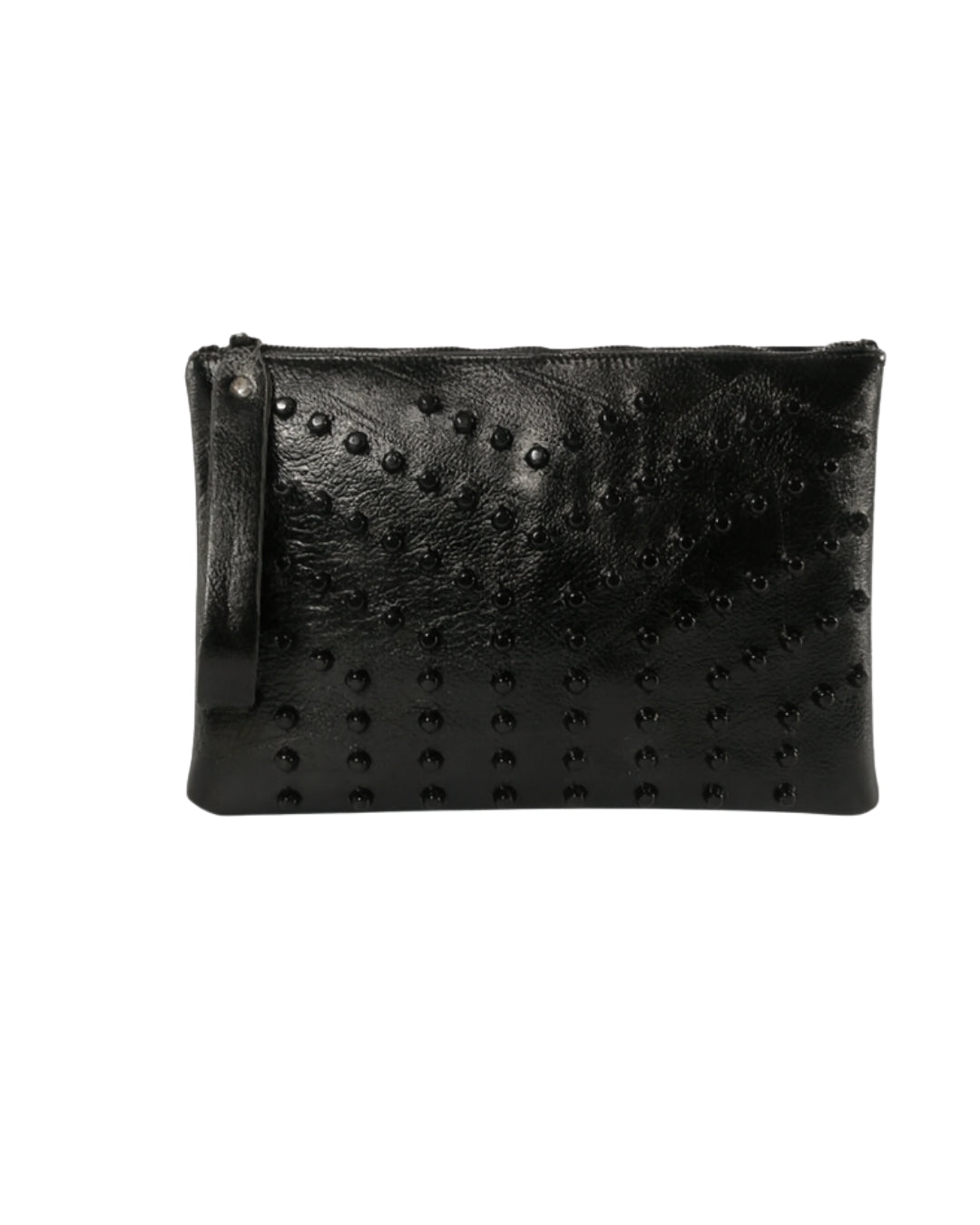 Black Studded Clutch