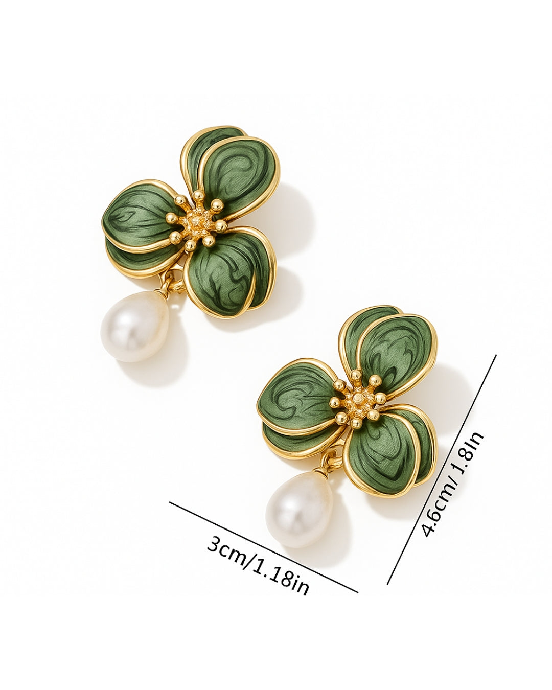 Emerald Pearl Cufflinks