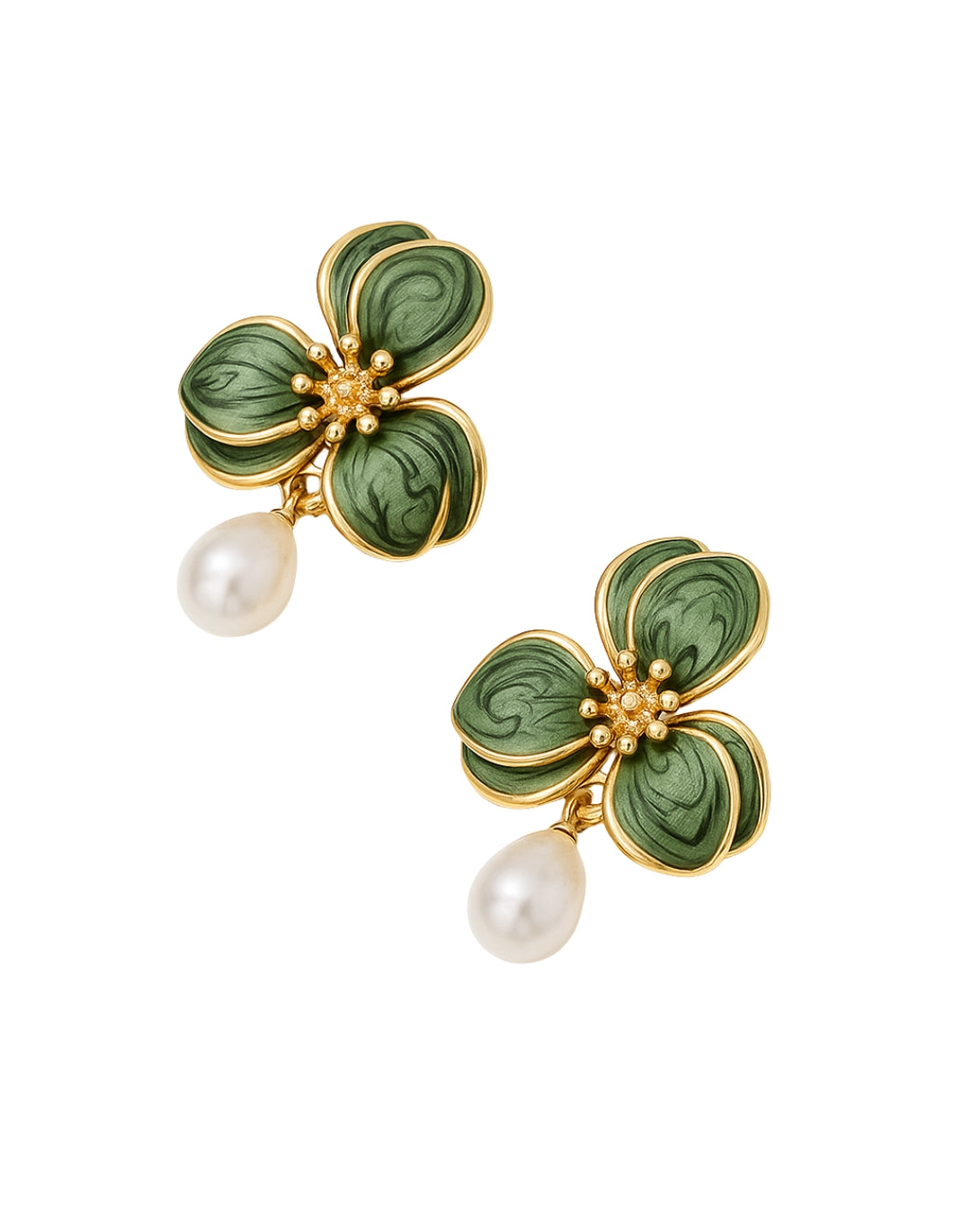 Emerald Pearl Cufflinks