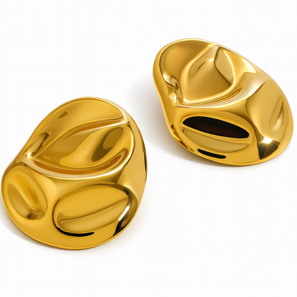 Molten Oval Earrings